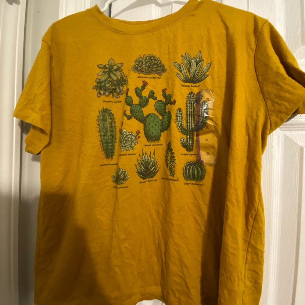 yellow catus shirt